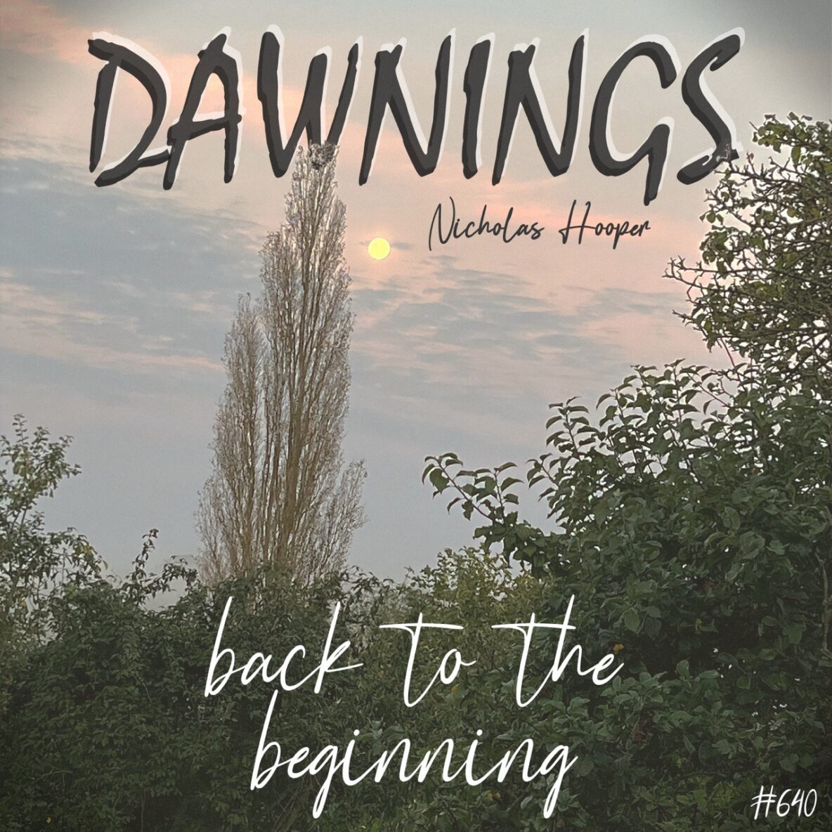 back to the beginning